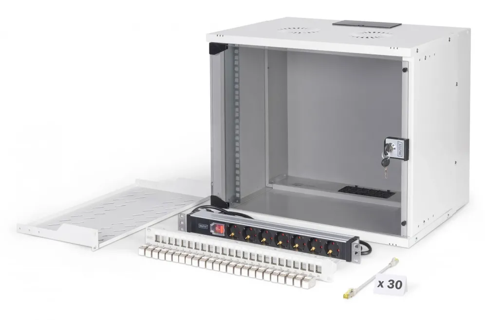 Cabinet metalic Digitus Netzwerk-Set 483 mm (19") - 9HE, 540x400 mm (BxT) we