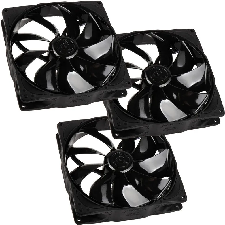 NoiseBlocker NB-eLoop Fan B14-PS Black Edition - 140mm PWM, 3 Stück