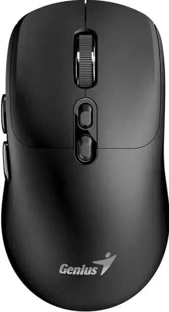Mouse Genius "NX-8080S", PC sau NB, wireless 2.4GHz, Bluetooth, optic, 1600 dpi, butoane/scroll 6/1, acumulator, buton Copilot, negru