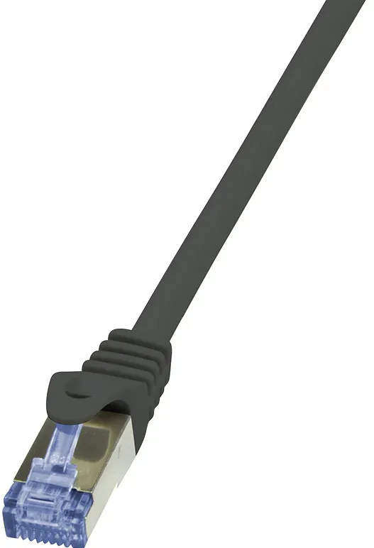 Accesoriu Retea Logilink - Patchcord Cablu Cat.6A 10G S/FTP PIMF PrimeLine 0,50m negru