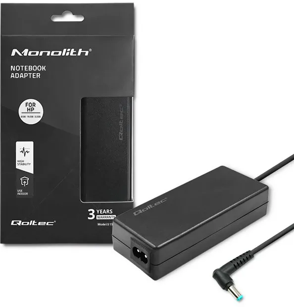 Alimentator Laptop QOLTEC Alimentator pentru notebook HP 65W | 19.5V | 3.33A | 4.5*3.0 | SLIM