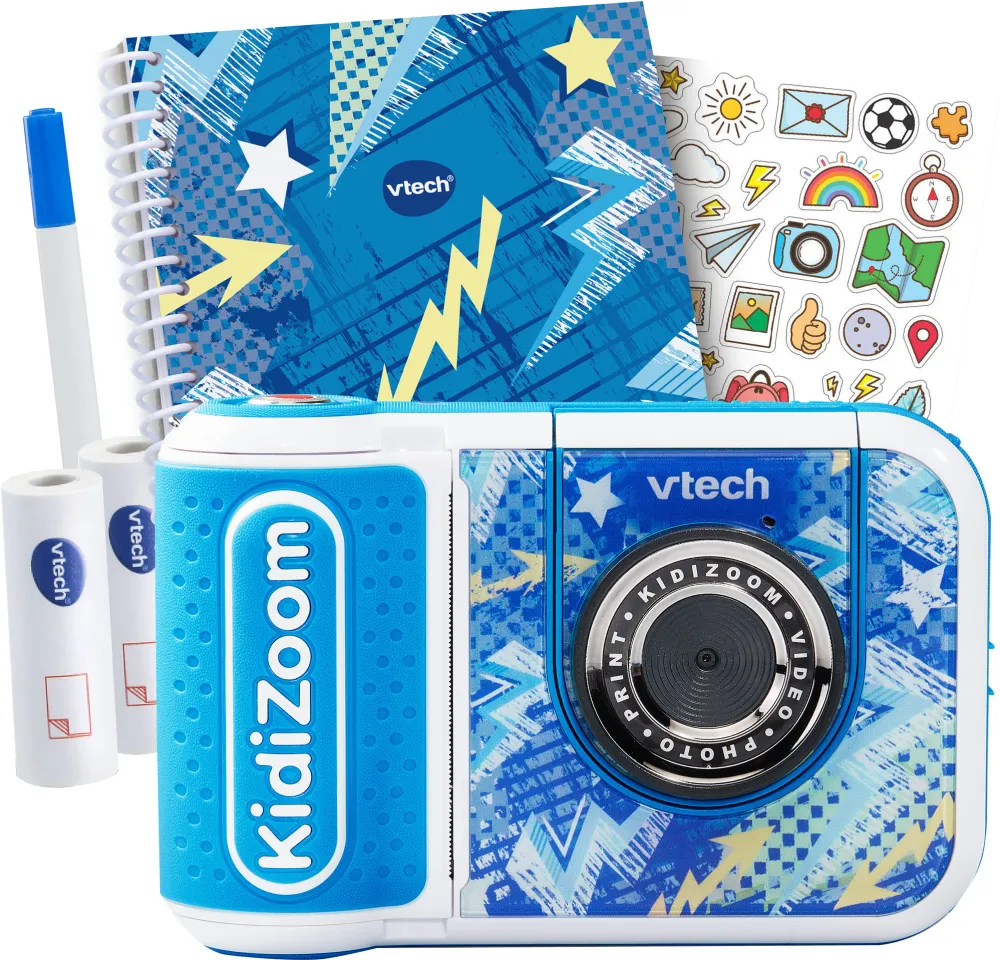 Aparat foto compact VTech Kidizoom Print Cam blau limitiertes Bundle