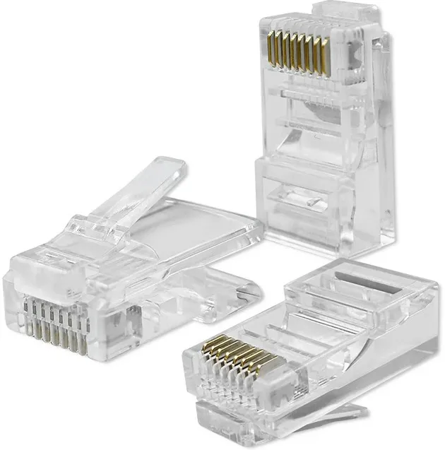 Accesoriu Retea QOLTEC RJ45 through connector plug, CAT5e, UTP,100pcs