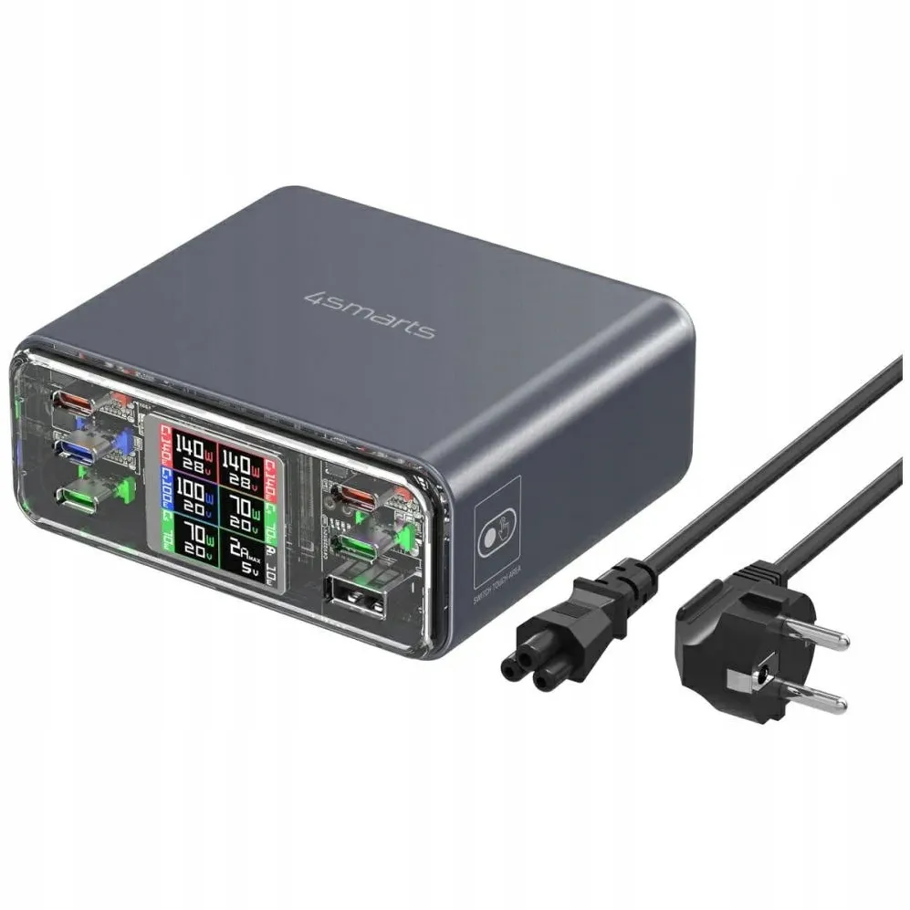 4smarts Charging station 360W 5xUSB-C + 1xUSB-A GaN