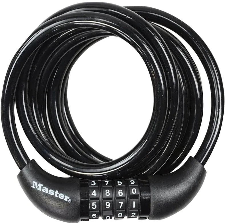 Master Lock Master Lock Coiled Cord 180cm 8221EURDPRO