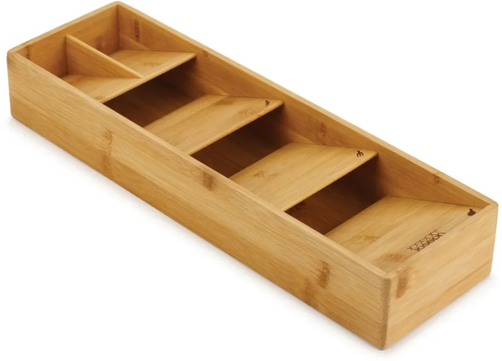 JOSEPH JOSEPH DrawerStore Bamboo Compact Cutlery Organiser