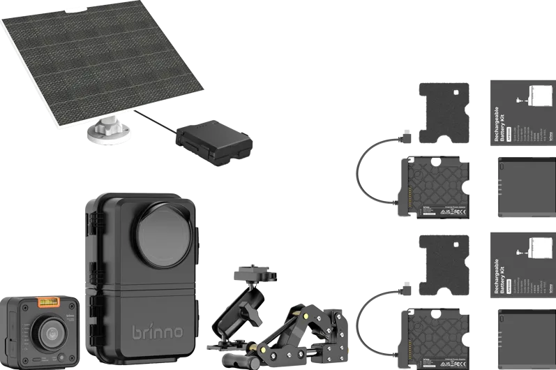 Camera video BRINNO KIT BCC5000 + APB1000 x2 + ASP1000-P
