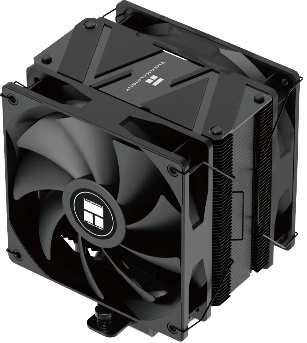 Cooler THERMALRIGHT "Burst Assassin 120 EVO Dark" skt. Intel si AMD, racire cu aer, vent. 2 x 120mm (TL-C12RB V2 + TL-C12B V2), 1500 rpm, 6 heatpipes, inaltime 156mm