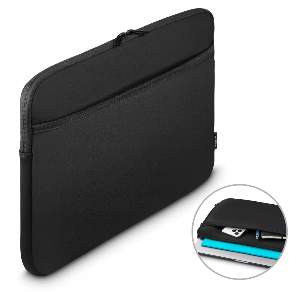 Neoprene laptop case black 14,1-15,6
