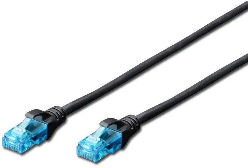Patch cord RJ45/RJ45 U/UTP kat. 5e 2,0m AWG 26/7 PVC black