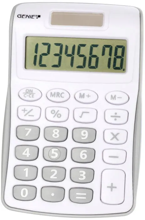 GENIE Calculator 120 S 8-stellig gri-argintiu