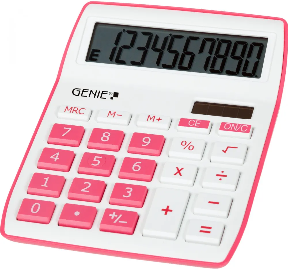 GENIE Calculator de birou 840P roz