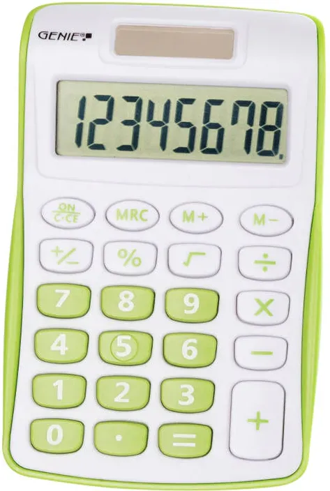GENIE Calculator 120 G 8-stellig verde