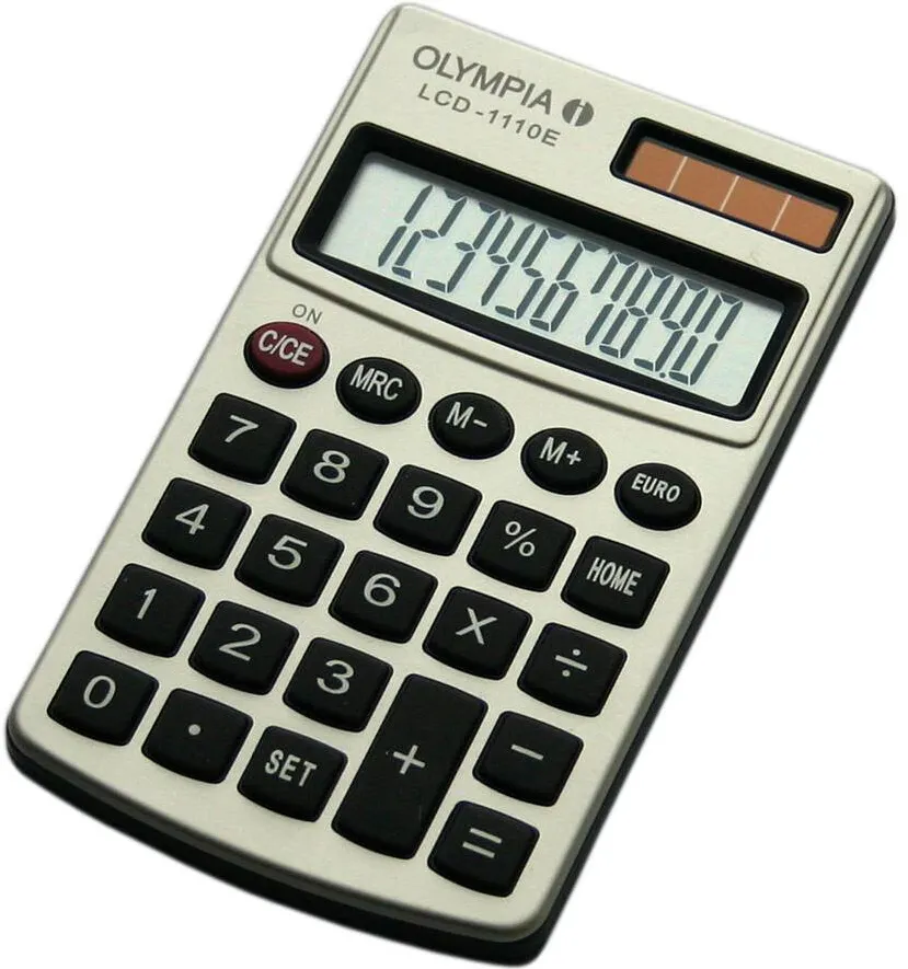 OLYMPIA Calculator LCD-1110E argintiu