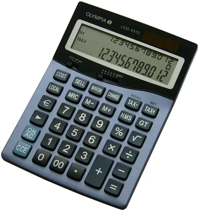 OLYMPIA Calculator LCD-4312 albastru