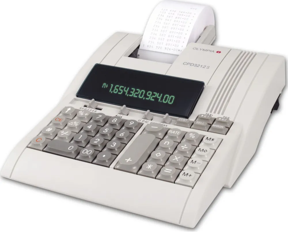 Calculator de birou cu imprimanta OLYMPIA CPD 3212T 12 digiti