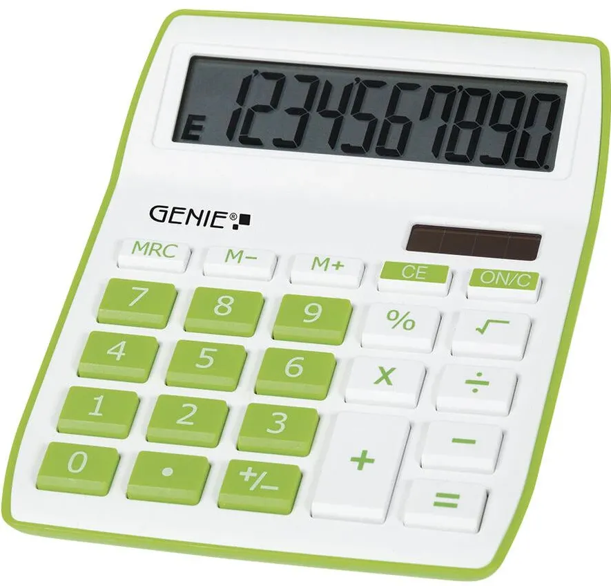 GENIE Calculator de birou 840G verde