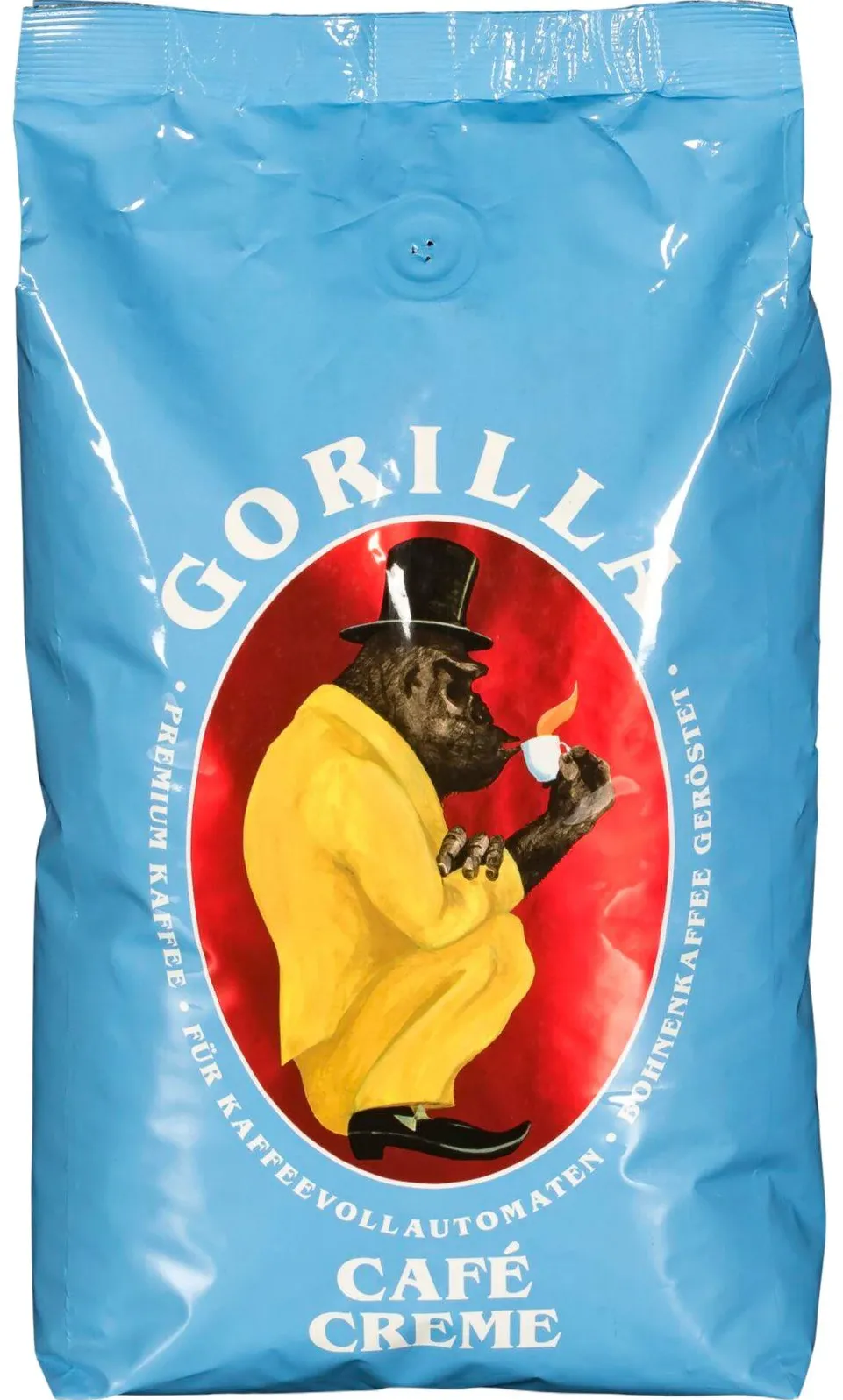 Joerges Gorilla Cafè Creme blue 1 Kg Coffee Beans