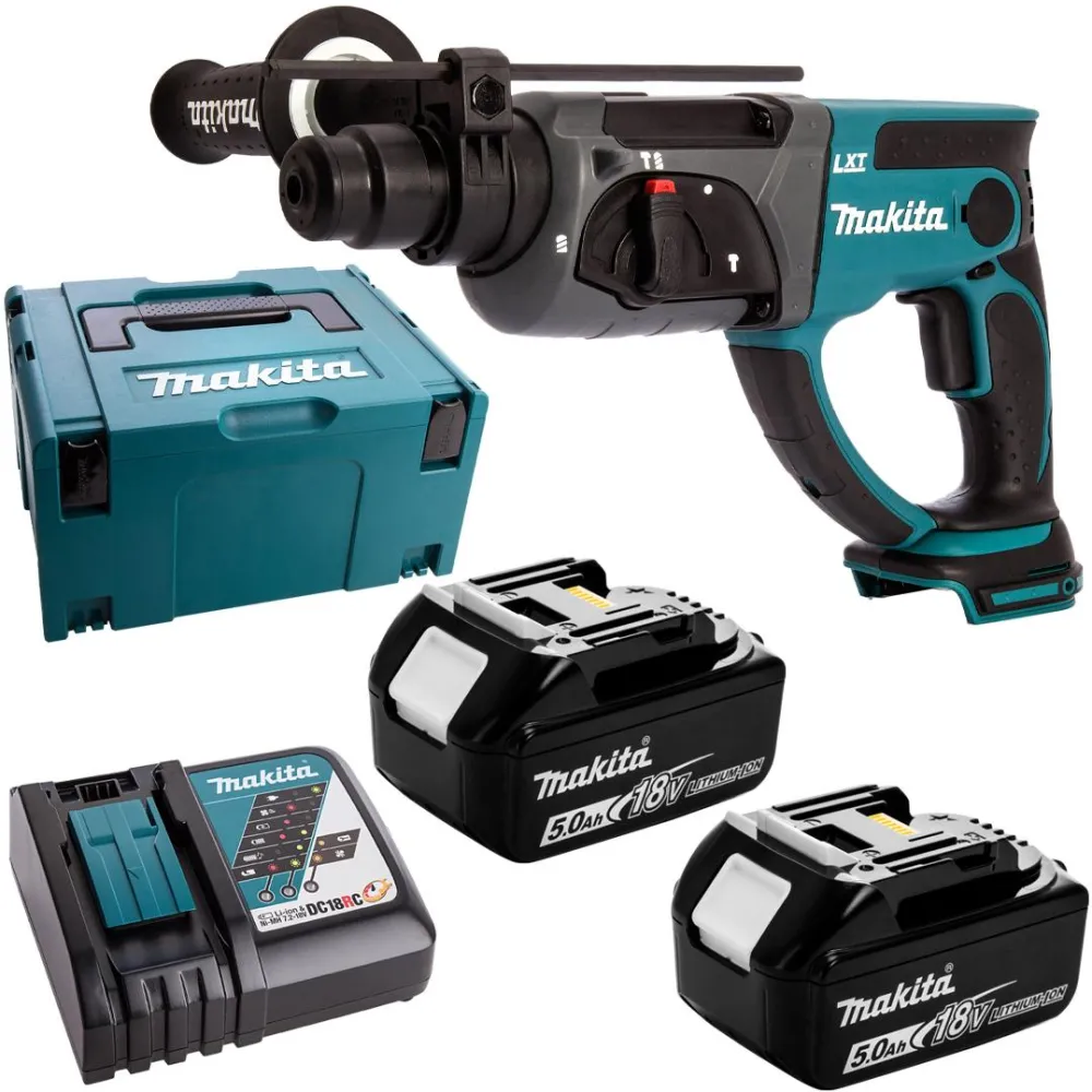 Ciocan rotopercutor cu acumulator Makita DHR202RTJ SDS+ 500 W 1100 rpm