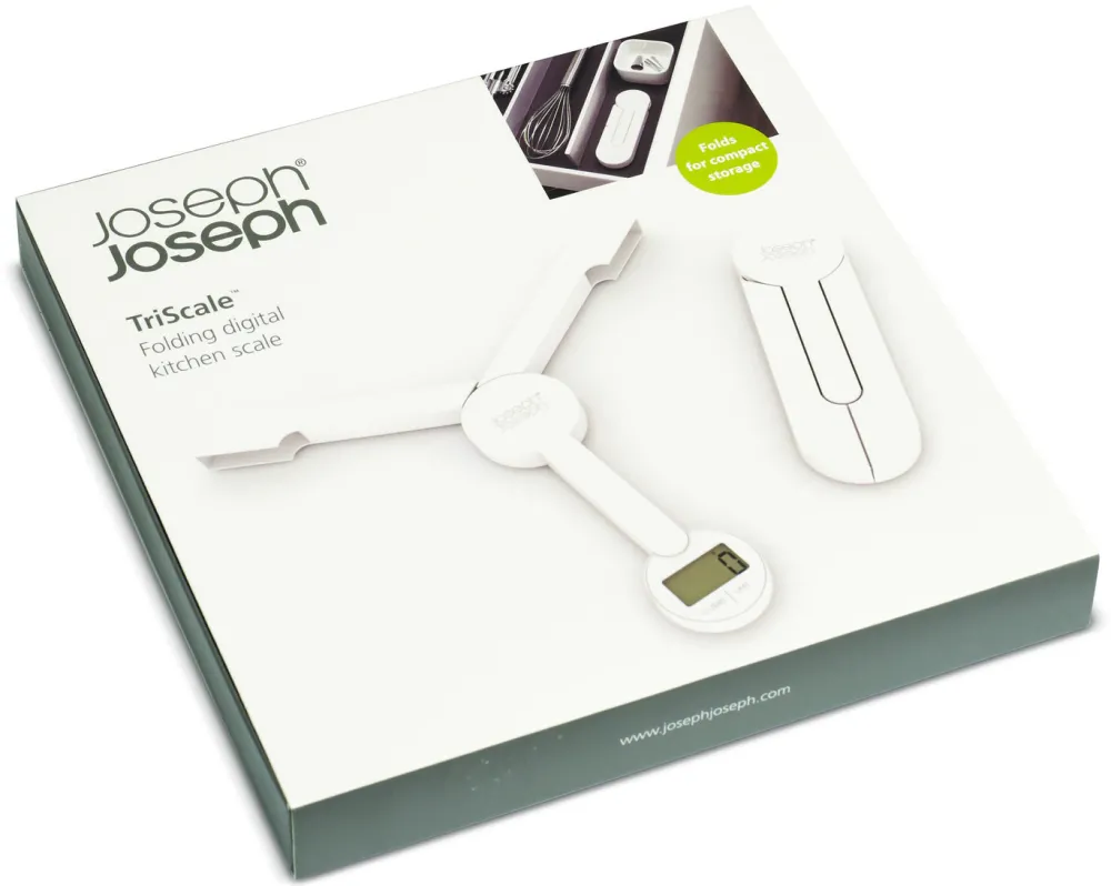 Joseph Joseph TriScale Digital White Kitchen Scales