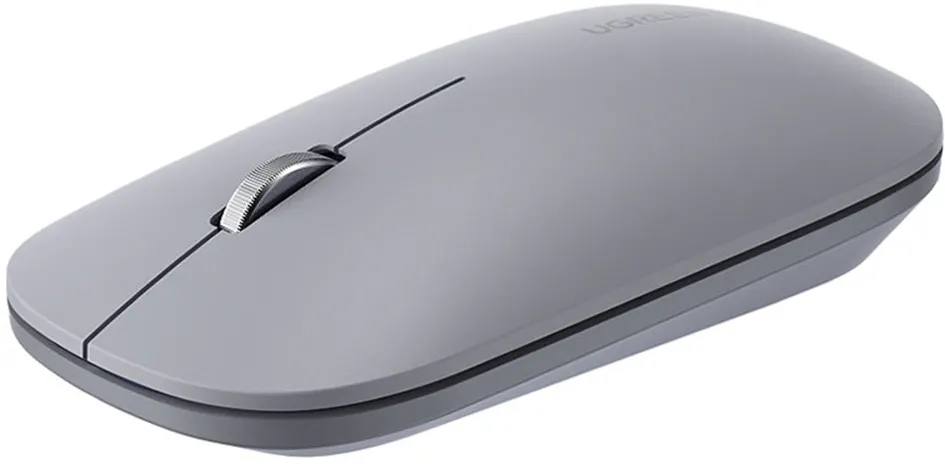 Mouse Ugreen, "MU001" PC sau NB, wireless 2.4GHz, optic, 3/1 butoane/scroll, 4000 dpi, gri "90373"