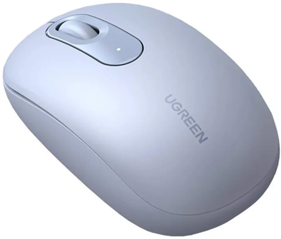 Mouse Ugreen, "MU105" PC sau NB, wireless 2.4GHz, optic, 3/1 butoane/scroll, 2400 dpi, albastru"90671"
