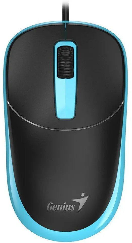 Mouse Genius "DX-123, PC sau NB, cu fir, USB, optic, albastru, "31010105100