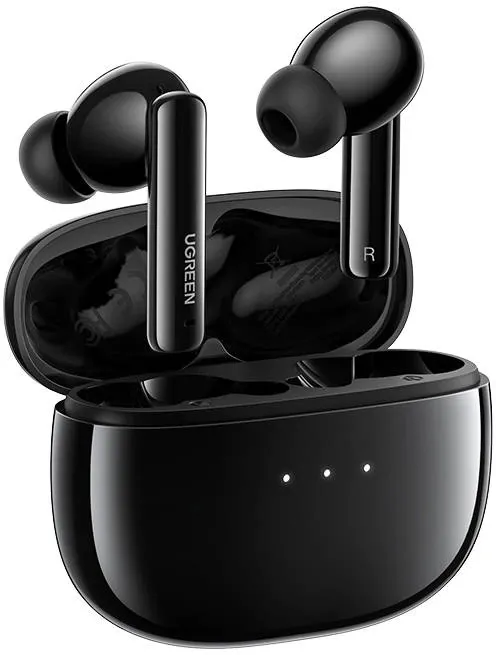 Casti Ugreen, "WS106" wireless, intraauriculare - butoni, ANC, pt smartphone, microfon pe casca, conectare prin Bluetooth 5.2, negru, "90401"