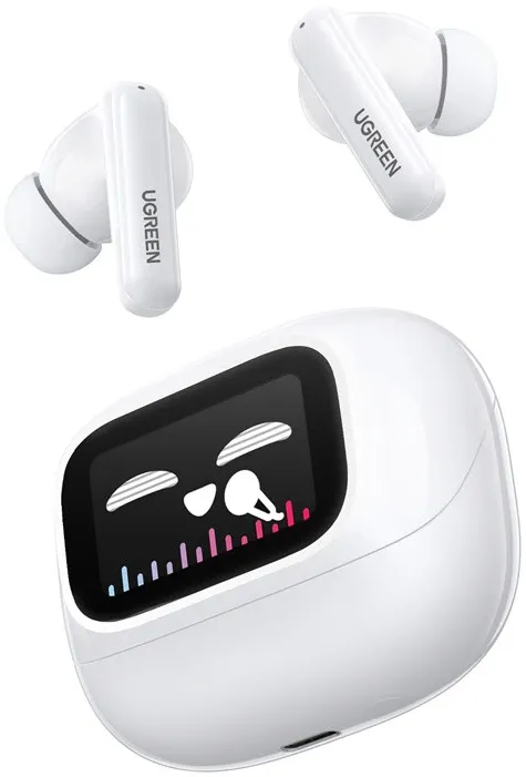 Casti Ugreen, "CM123" HiTune T6 Magic TWS, 30 ore baterie, incarcare USB Type-C, Over Ear, bluetooth 5.4, alb "55137"