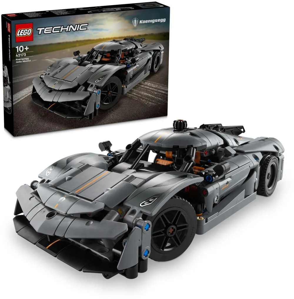 LEGO Technic Hipermasina Koenigsegg Jesko Absolut gri 42173, 801 piese