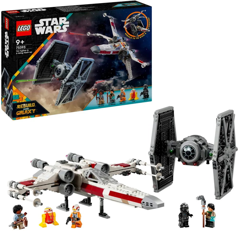 LEGO Star Wars TM - Hibrid TIE Fighter si X-Wing 75393, 1058 piese
