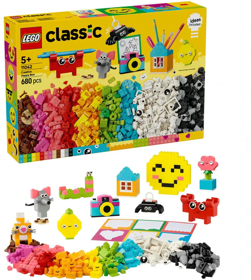 LEGO Classic - Cutia creativitatii si veseliei 11042, 680 piese