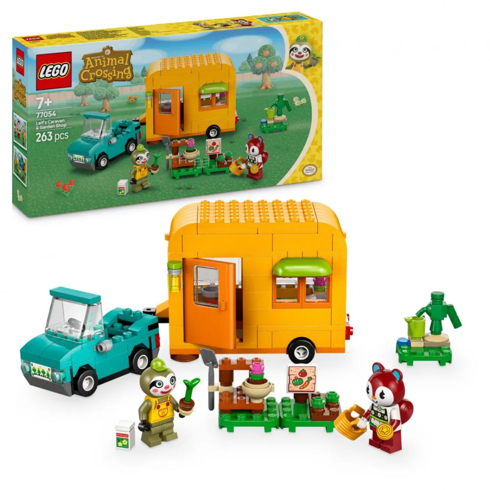 LEGO Animal Crossing™ - Caravana si magazinul de gradinarit al lui Leif 77054, 263 piese