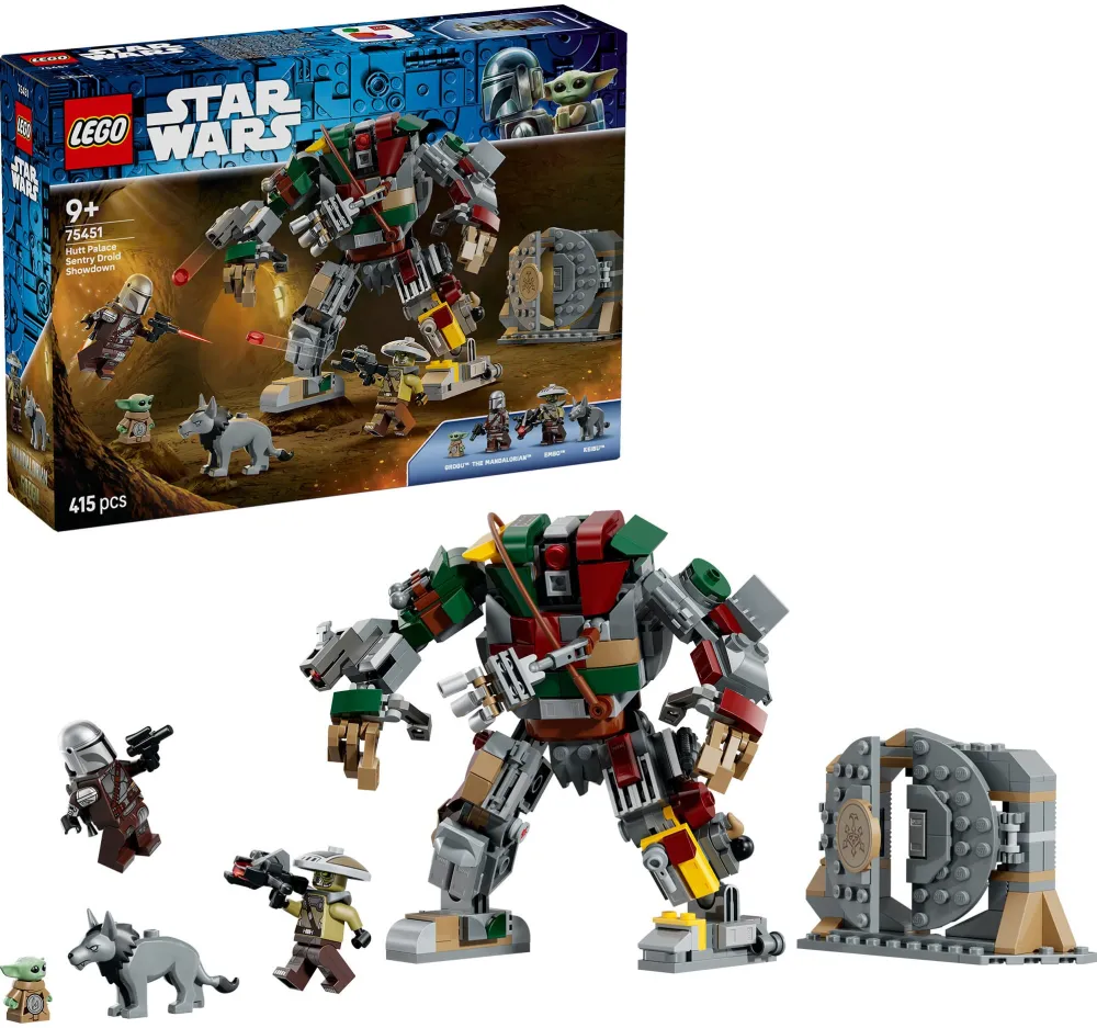 Set de constructie LEGO Star Wars™ Lupta cu droidul de la Palatul Huttului 75451, 415 piese