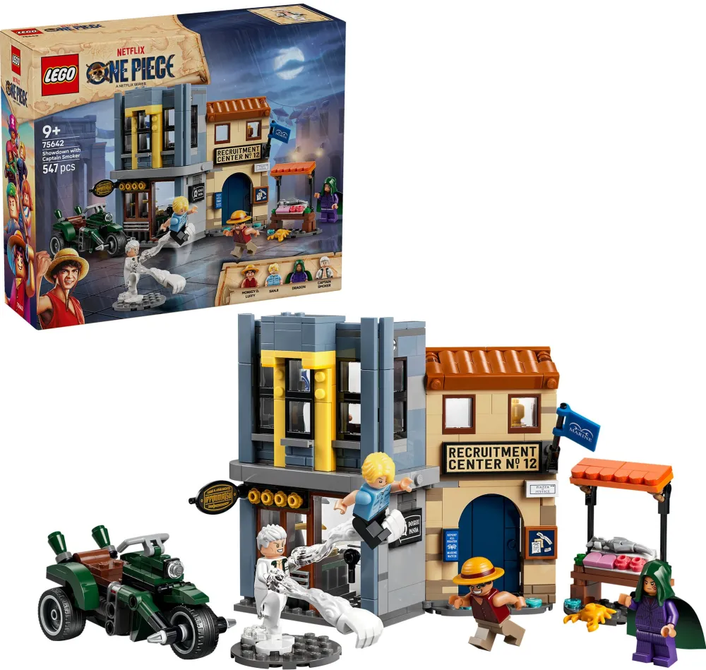Set de constructie LEGO ONE PIECE Infruntare cu capitanul Smoker 75642, 547 piese