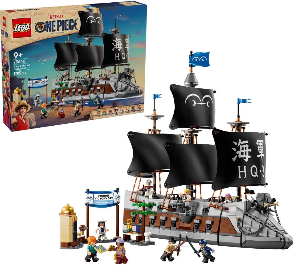 Set de constructie LEGO ONE PIECE Corabia de lupta a lui Garp 75646, 1705 piese