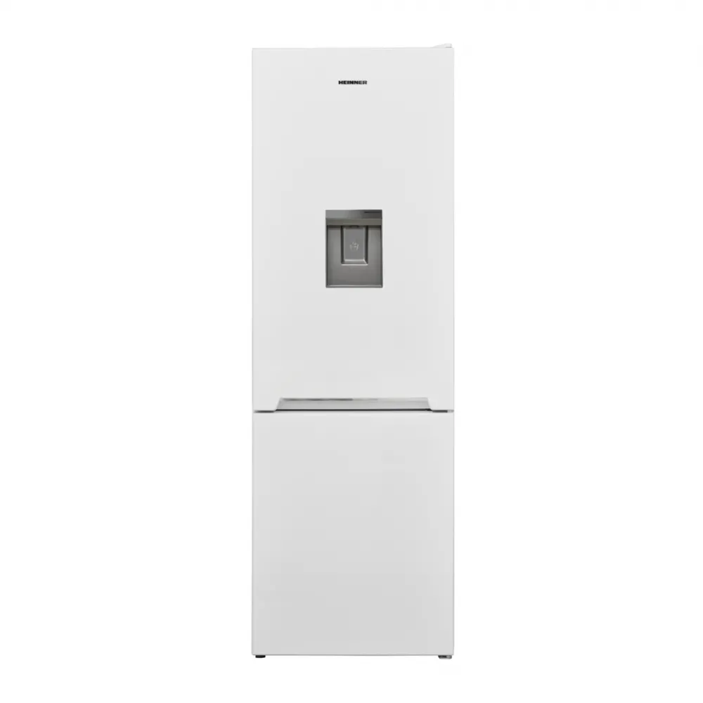 Combina frigorifica Heinner HC-V2701WDE++, 268 l, Clasa E, Less Frost, Dozator apa, Control mecanic cu termostat ajustabil, Lumina led, H 170 cm, Alb