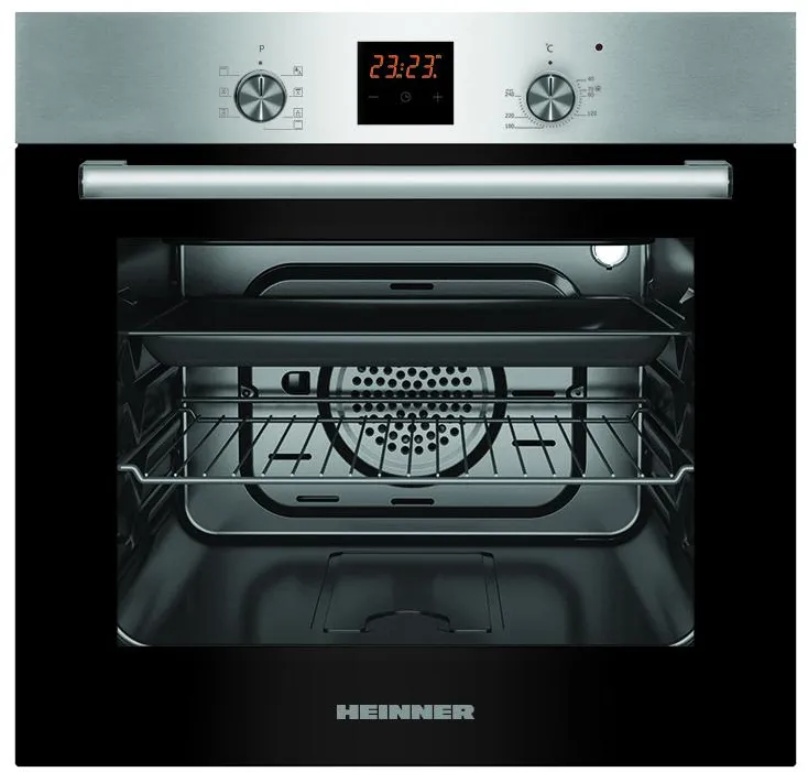 Cuptor incorporabil Heinner HBO-S567LDTGC-IX, Electric, 56 l, Mutifunctional, 7 Functii, Clasa A, Grill, Display Touch, Inox