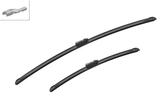 Set stergatoare Bosch AeroTwin A 027 S, pentru parbriz 70 cm si 45 cm, Audi Q4, Skoda Enyaq, VW ID.4 ID.5, Cupra Tavascan