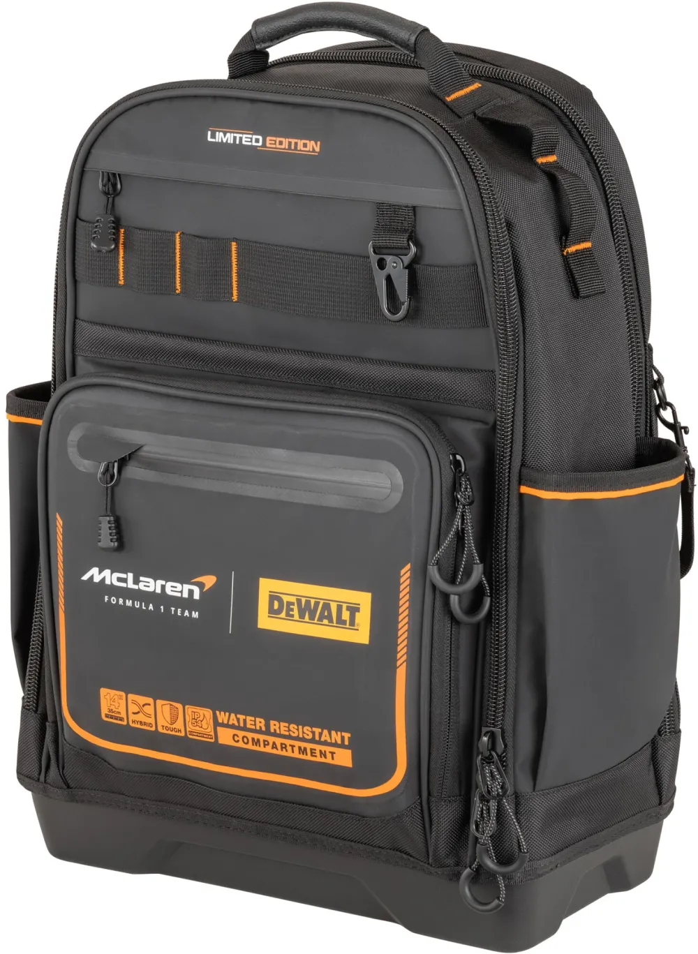 Rucsac pentru scule DeWalt DWST60122-1 editie limitata McLaren compartiment impermeabil