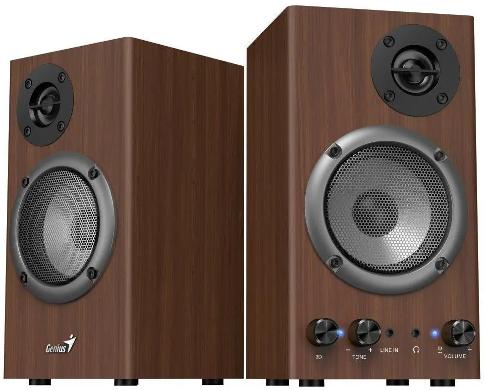 BOXE GENIUS 2.0, RMS: 16W (2 x 8W), wood, "SP-HF500B" "31730047400" (timbru verde 4.00 lei)