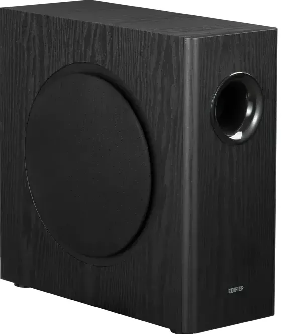 SUBWOOFER EDIFIER, RMS: 70W activ, 8" bass, RCA Line-in/Line-out, automatic stand-by, frecv. 35Hz-115Hz, black, " T5S-BK" (timbru verde 4.00 lei)