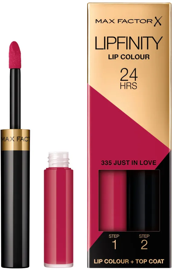 Ruj rezistent la transfer Max Factor Lipfinity Lip Colour 24H, 335 Just In Love, 4,2 g