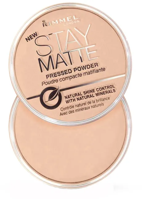 Pudra compacta Rimmel London Stay Matte 06 Champagne, 14 g
