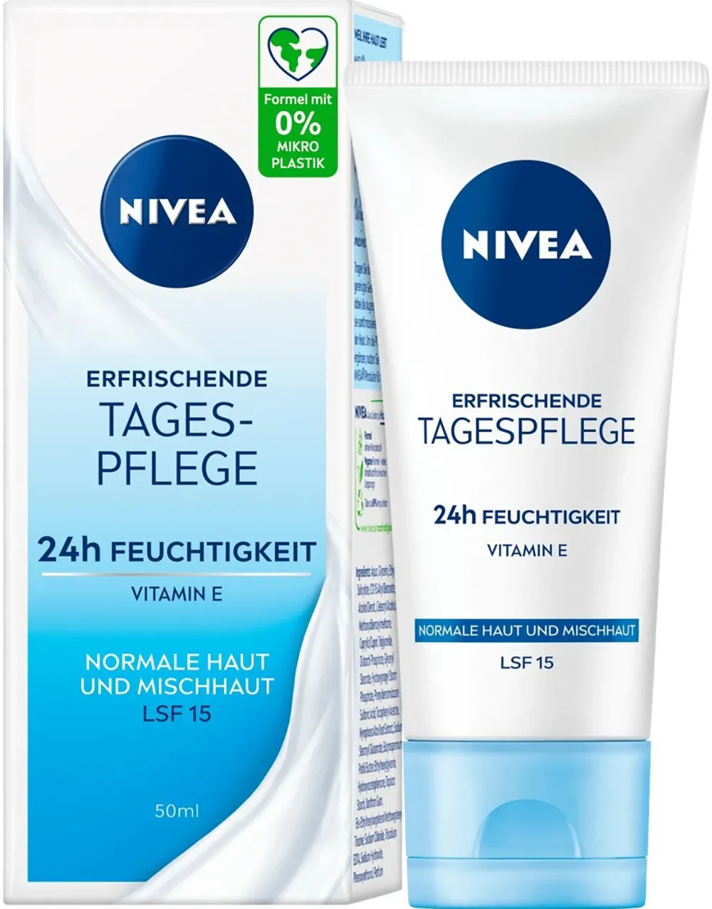 Crema hidratanta pentru fata cu SPF 15, NIVEA, 50 ml