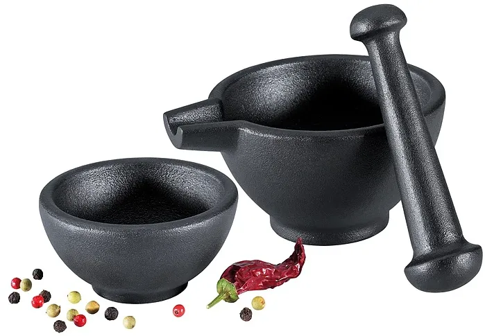 Zassenhaus Mortar Set 3pcs. Cast Iron