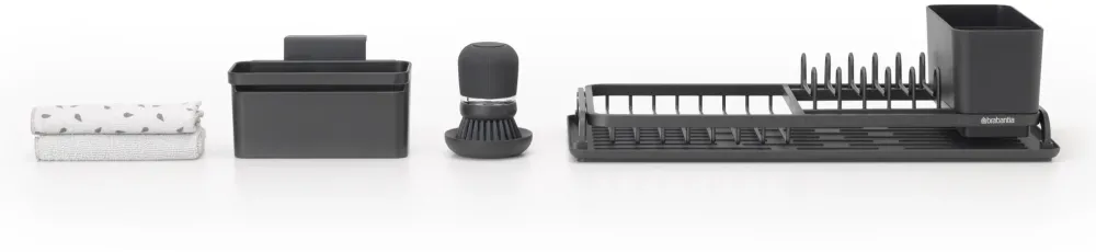 Brabantia Drainer Rack Set Dark Grey