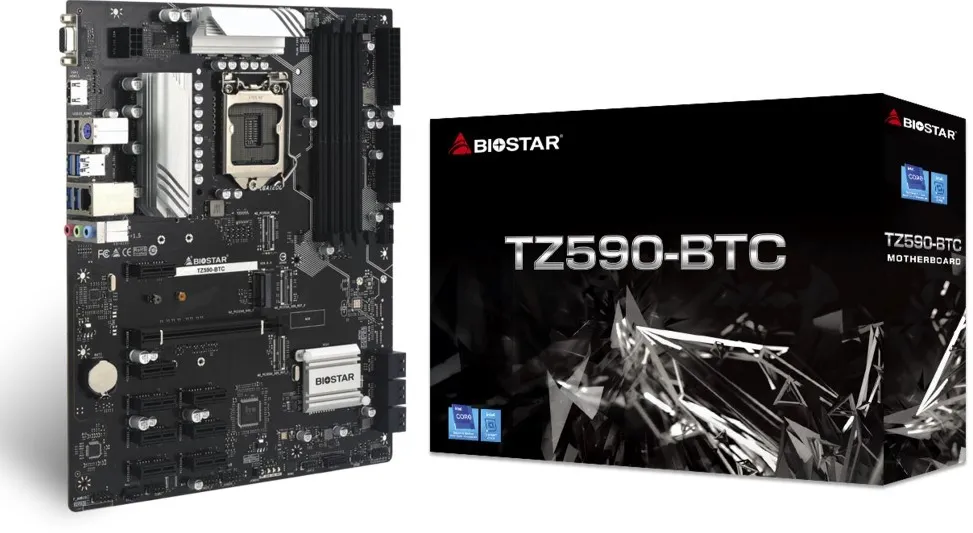 Placa de baza Biostar TZ590-BTC Intel Z590 LGA 1200 DDR4 ATX
