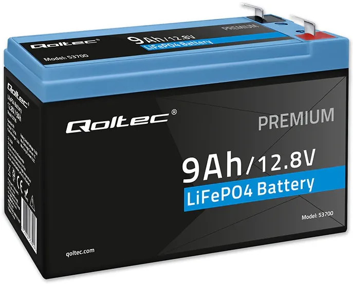 LiFePO4 battery 12.8V, 9Ah, 115.2Wh, BM