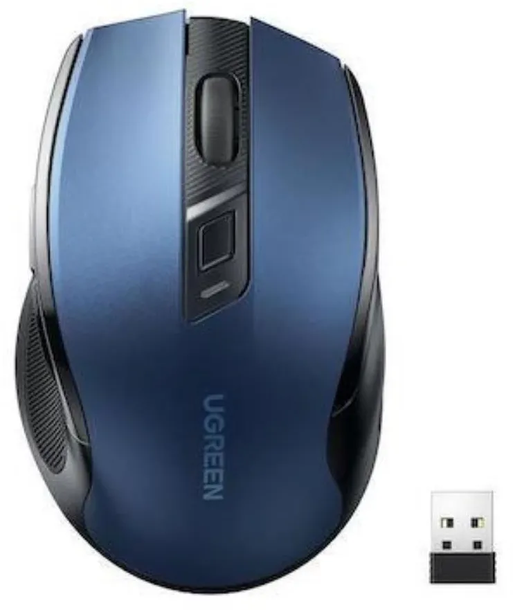 Mouse wireless UGREEN MU006 click silentios albastru